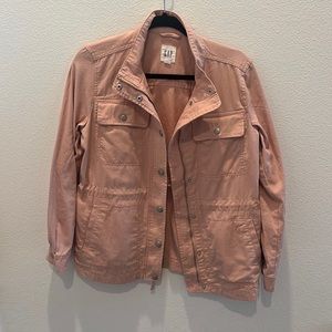 Blush Pink Zip Up Jean Jacket from GAP